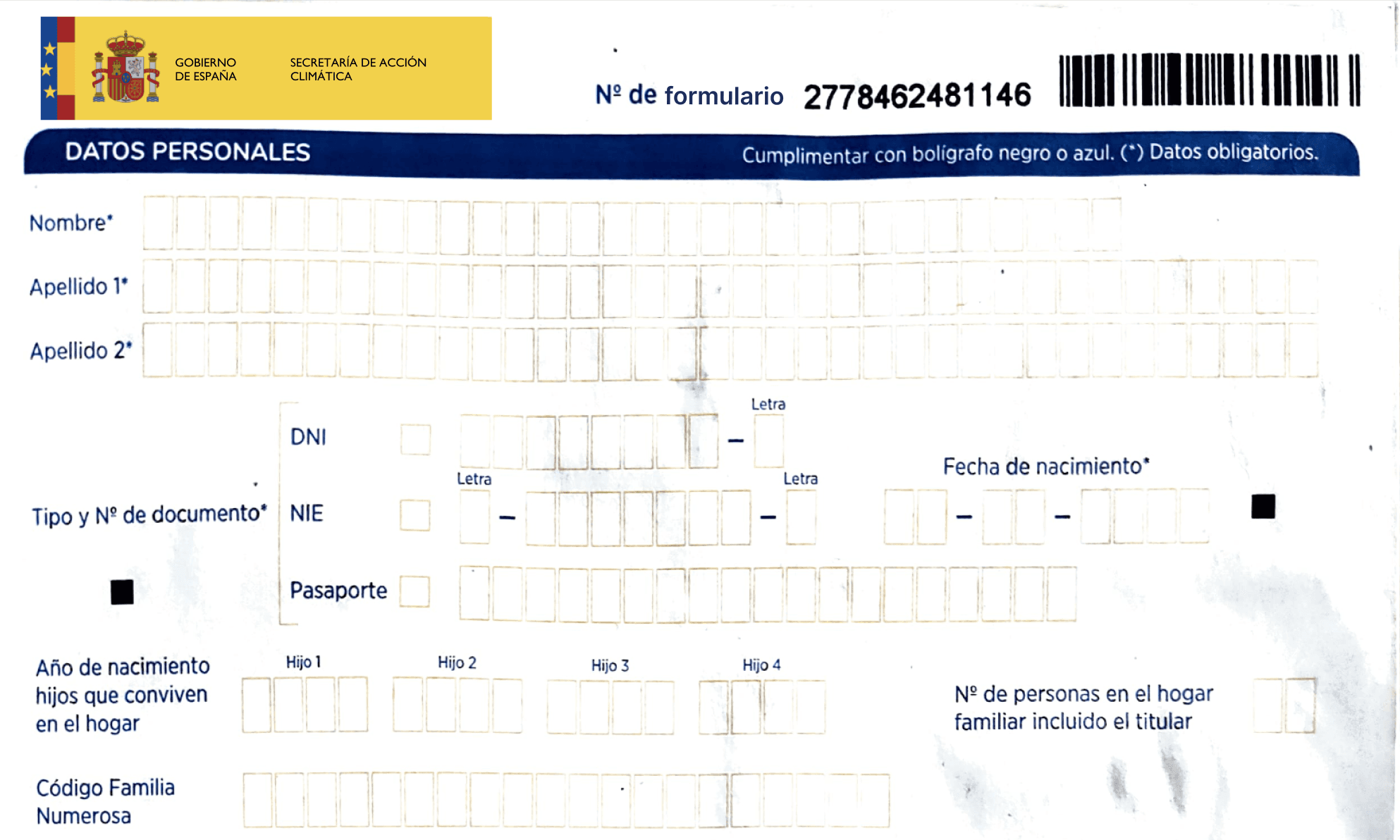Climate Disaster Relief Assistance Form